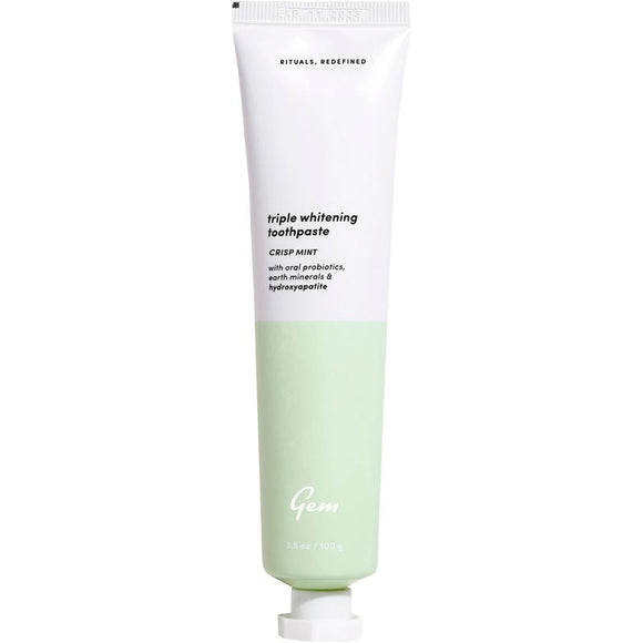 GEM Toothpaste Triple Whitening Crisp Mint 110g