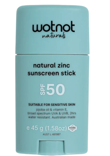 Wotnot Naturals Natural Zinc Sunscreen Stick SPF 50 45g