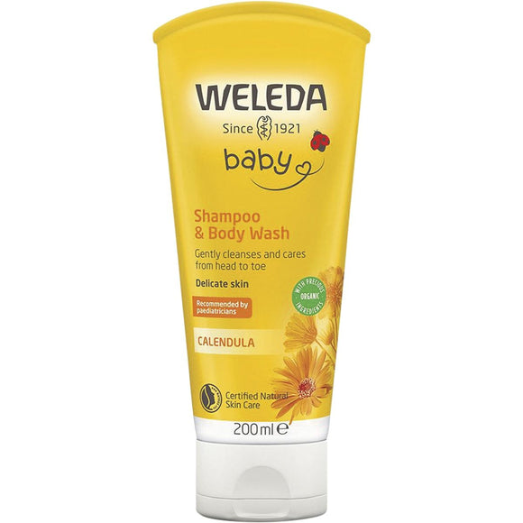 Weleda Baby Calendula Shampoo & Body Wash 200ml