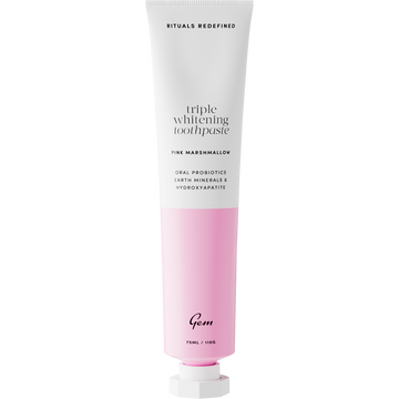 Gem Triple Whitening Toothpaste Pink Marshmallow 75ml / 110g