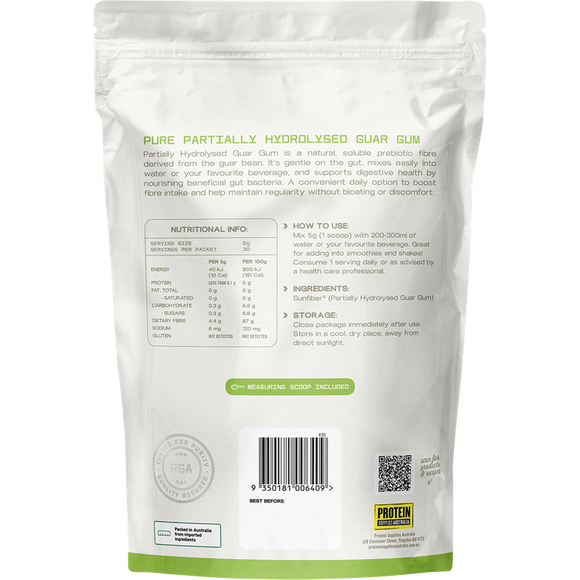 Protein Supplies Australia PHGG Fibre Unflavoured 150g