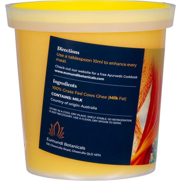 Eumundi Botanicals Dharma Ghee The Supreme Cooking Oil 500ml