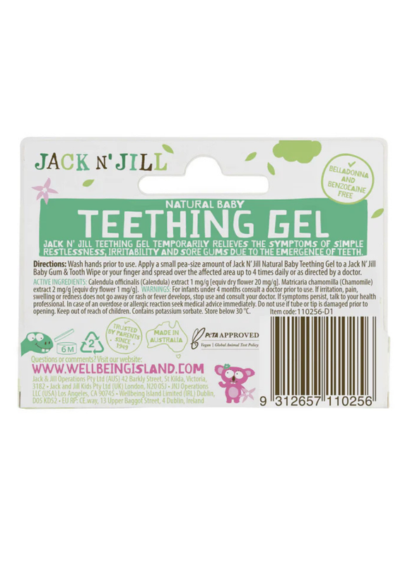 Jack N' Jill Natural Baby Teething Gel Chamomile & Calendula 15g