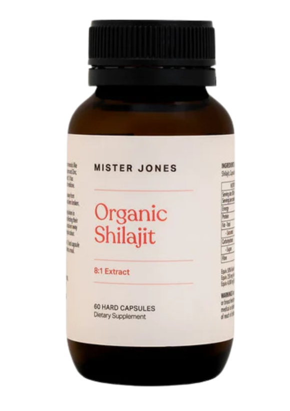 Mister Jones Organic Shilajit 8:1 Extract 60 Capsules