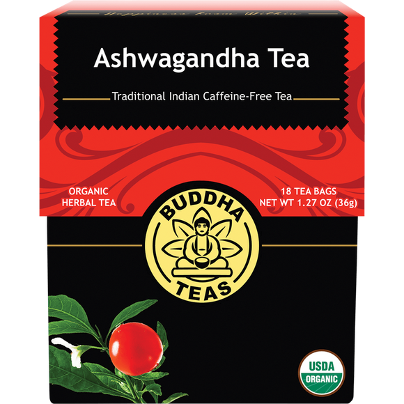 Buddha Teas Organic Ashwagandha Tea 18 Tea Bags