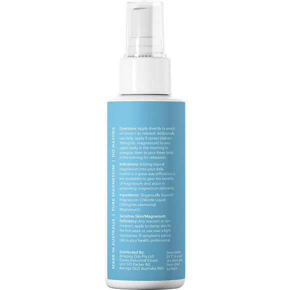 Amazing Oils Magnesium Daily Spray Pure Magnesium Oil 125ml