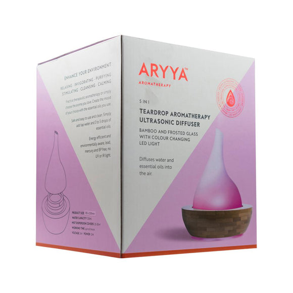 Aryya 5-in-1 Teardrop Aromatherapy Ultrasonic Diffuser