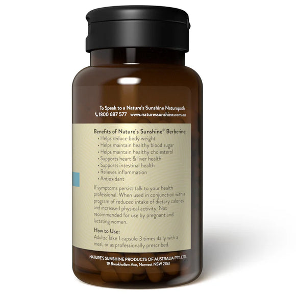 Nature's Sunshine Berberine 90 Hard Vege Capsules