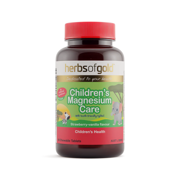 Herbs of Gold Children's Magnesium Care Chewable 60t - front