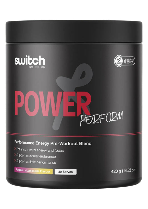 Switch Nutrition Power Perform Pre-Workout Raspberry Lemonade 420g
