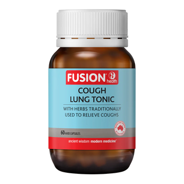 Fusion Health Cough Lung Tonic 60 Hard Capsules — front label