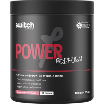 Switch Nutrition Power Perform Pre-Workout Strawberry Kiwi 420g