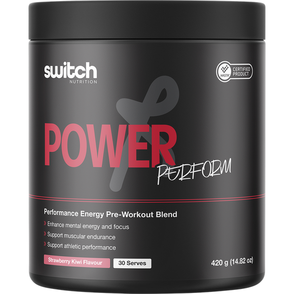 Switch Nutrition Power Perform Pre-Workout Strawberry Kiwi 420g