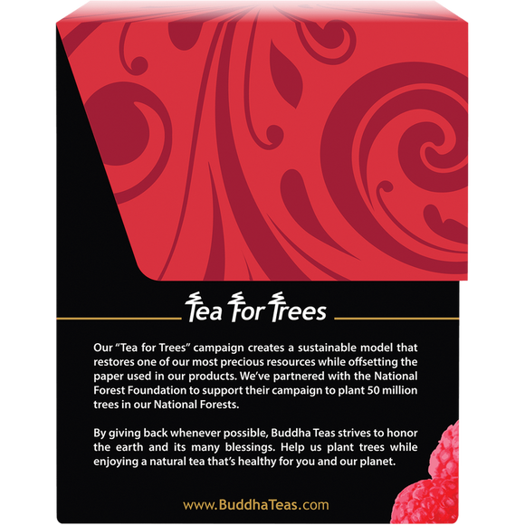 Buddha Teas Organic Raspberry Leaf Herbal Tea 18 Tea Bags