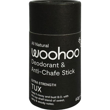Woohoo All Natural Deodorant & Anti-Chafe Stick - TUX Extra Strength 60g