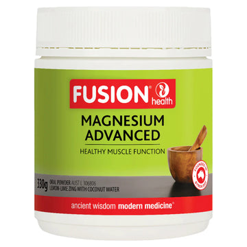Fusion Health Magnesium Advanced Powder Lemon-Lime Zing 330g