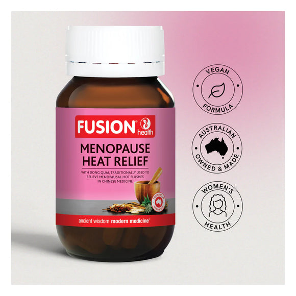 Fusion Health Menopause Heat Relief 60 Vege Capsules