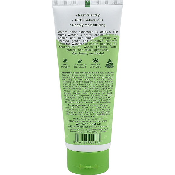 Wotnot Naturals Natural Sunscreen SPF 30 100g