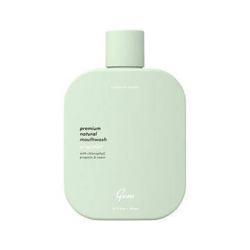 Gem Premium Natural Mouthwash Crisp Mint 500ml front