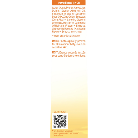 Weleda Baby Calendula Nappy Change Cream Fragrance Free 75ml