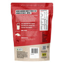 Protein Supplies Australia WPC Whey Protein Concentrate Unflavoured 1kg back with ingredients and nutrition info