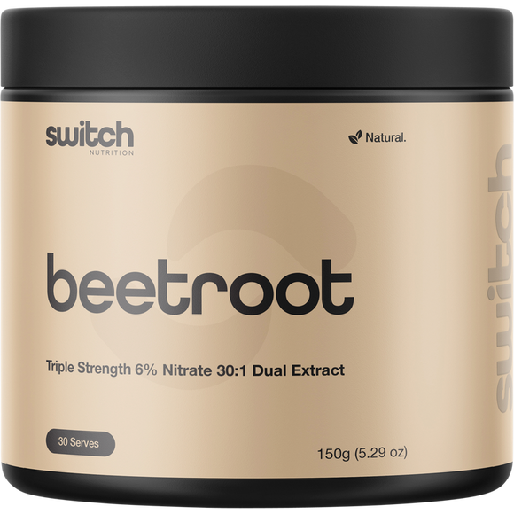 SWITCH NUTRITION Beetroot Triple Strength 6% Nitrate 30:1 Dual Extract 150g