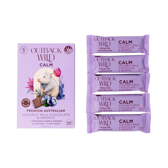 Outback Wild Calm Coconut Milk Chocolate & Berries 20g x 5pk