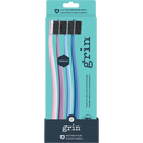 Grin 100% Recycled Charcoal Toothbrush Medium 4 Pack-1