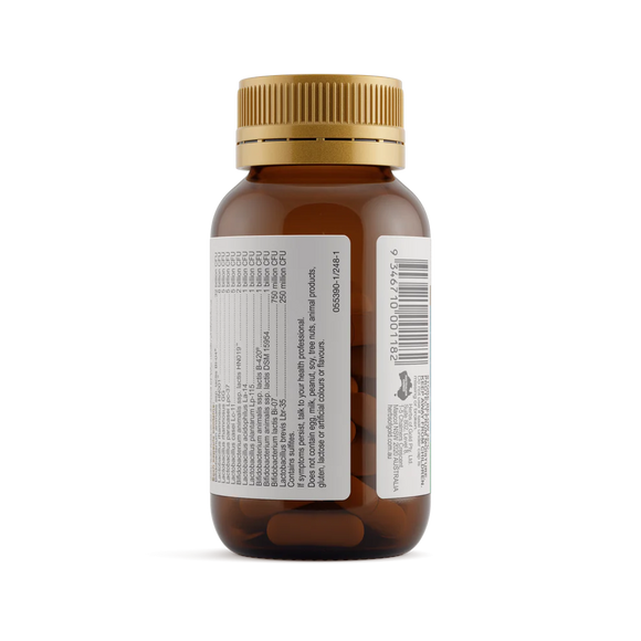 Herbs of Gold Probiotic 60 Billion 30 Capsules - back ingredients