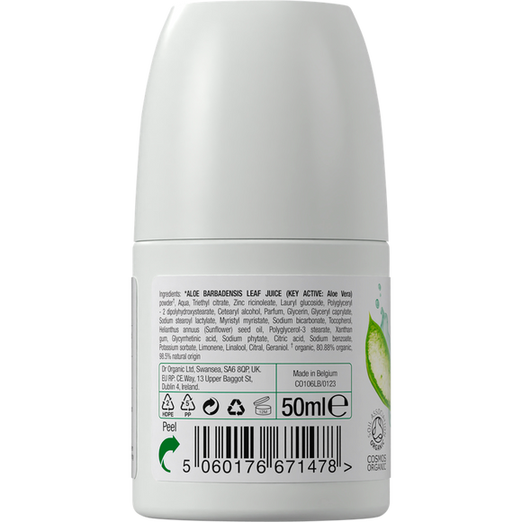 Dr Organic Aloe Vera Deodorant Roll-On 50ml