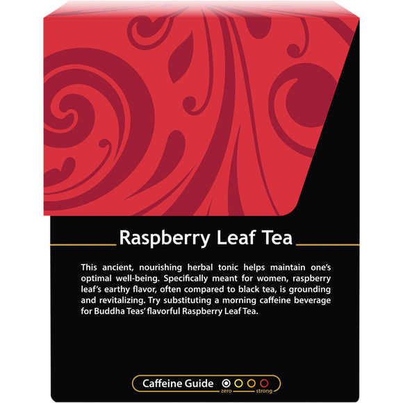 Buddha Teas Organic Raspberry Leaf Herbal Tea 18 Tea Bags