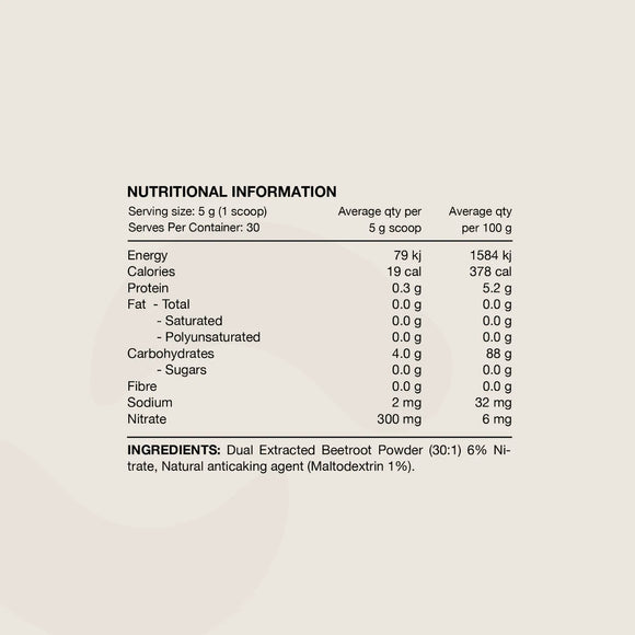 SWITCH NUTRITION Beetroot Triple Strength 6% Nitrate 30:1 Dual Extract 150g