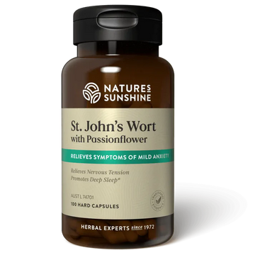 Natures Sunshine St. John's Wort with Passionflower 100 Capsules