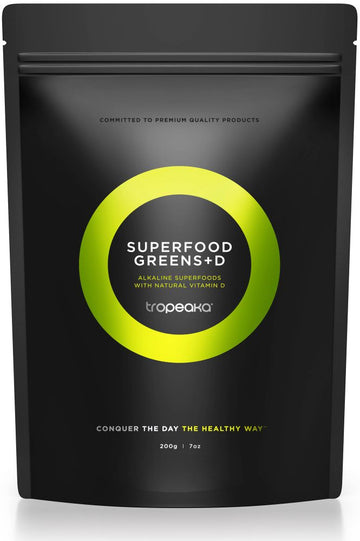 Tropeaka Superfood Greens+D Alkaline Superfoods with Natural Vitamin D 200g