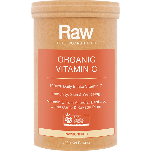 Amazonia Raw Real Food Nutrients Organic Vitamin C Passionfruit 200g