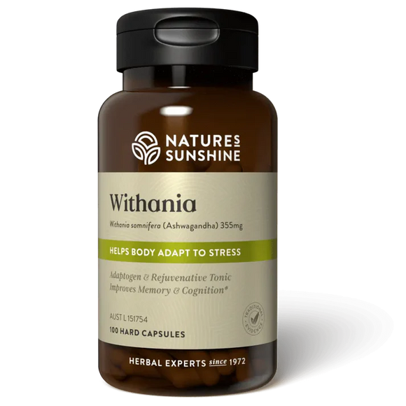 Nature's Sunshine Withania (Ashwagandha) 355mg 100 Capsules