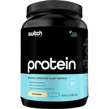 SWITCH NUTRITION Protein Organic Sprouted Plant Vanilla Bean 900g