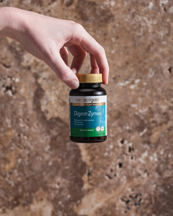 Herbs of Gold Digest-Zymes 60 Vegetarian Capsules