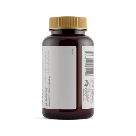 Herbs of Gold Breastfeeding Support 60 Tablets - back barcode