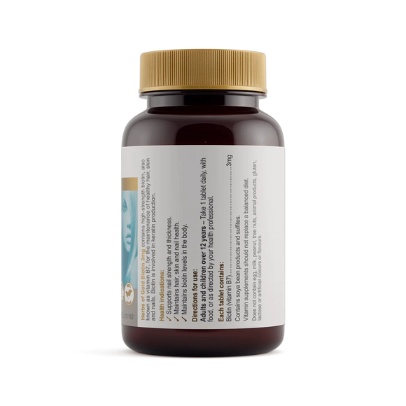 Herbs of Gold Biotin 3mg ingredients and directions