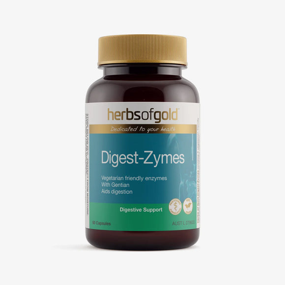 Herbs of Gold Digest-Zymes 60 Vegetarian Capsules