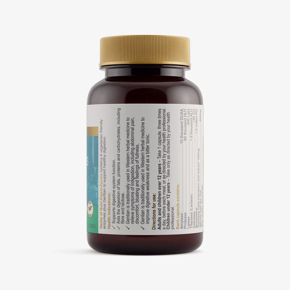 Herbs of Gold Digest-Zymes 60 Vegetarian Capsules