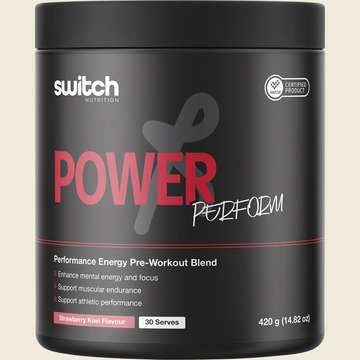 Switch Nutrition Power Perform Pre-Workout Strawberry Kiwi 420g