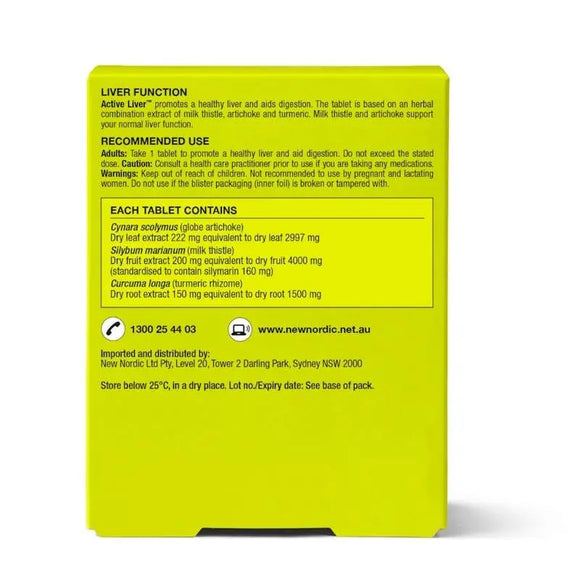 New Nordic Active Liver 30 Tablets