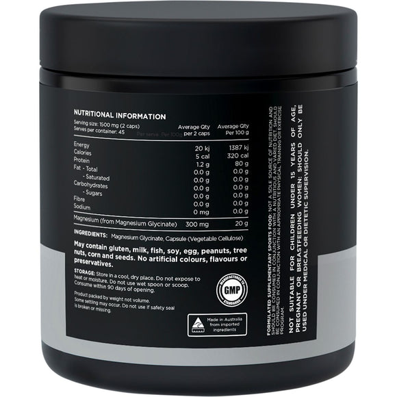 SWITCH NUTRITION Mag Gly 100% Pure Magnesium Glycinate 90 Caps