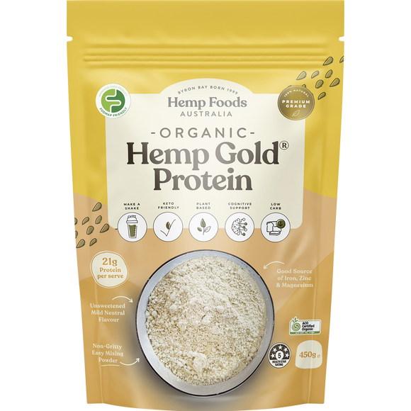 Hemp Foods Australia Organic Hemp Gold® Protein 450g