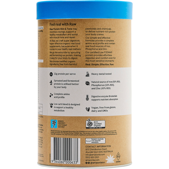 Amazonia Raw Protein Slim & Tone Vanilla Cinnamon 1kg