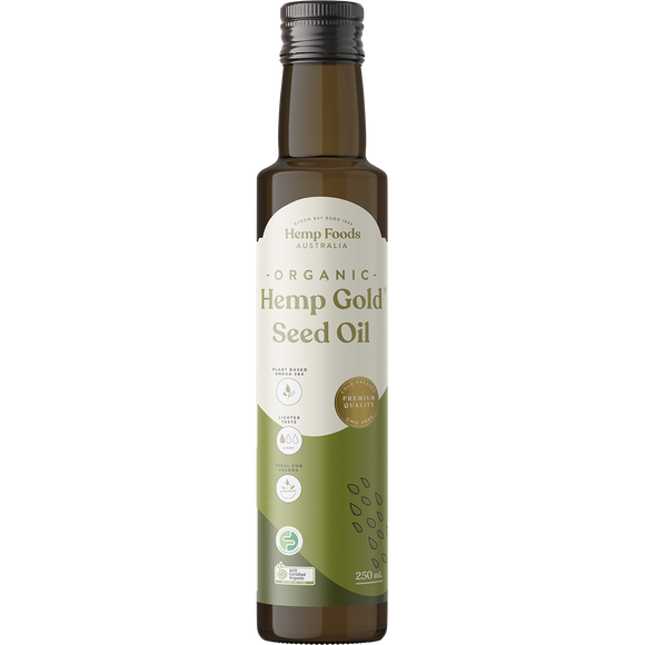 Hemp Foods Australia Organic Hemp Gold® Seed Oil 250ml