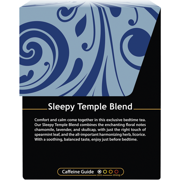 Buddha Teas Organic Sleepy Temple Blend Herbal Tea 18 Tea Bags
