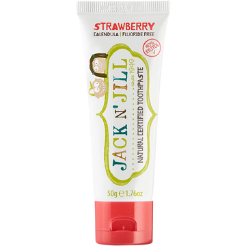 Jack N' Jill Natural Certified Toothpaste Strawberry & Calendula Fluoride Free 50g